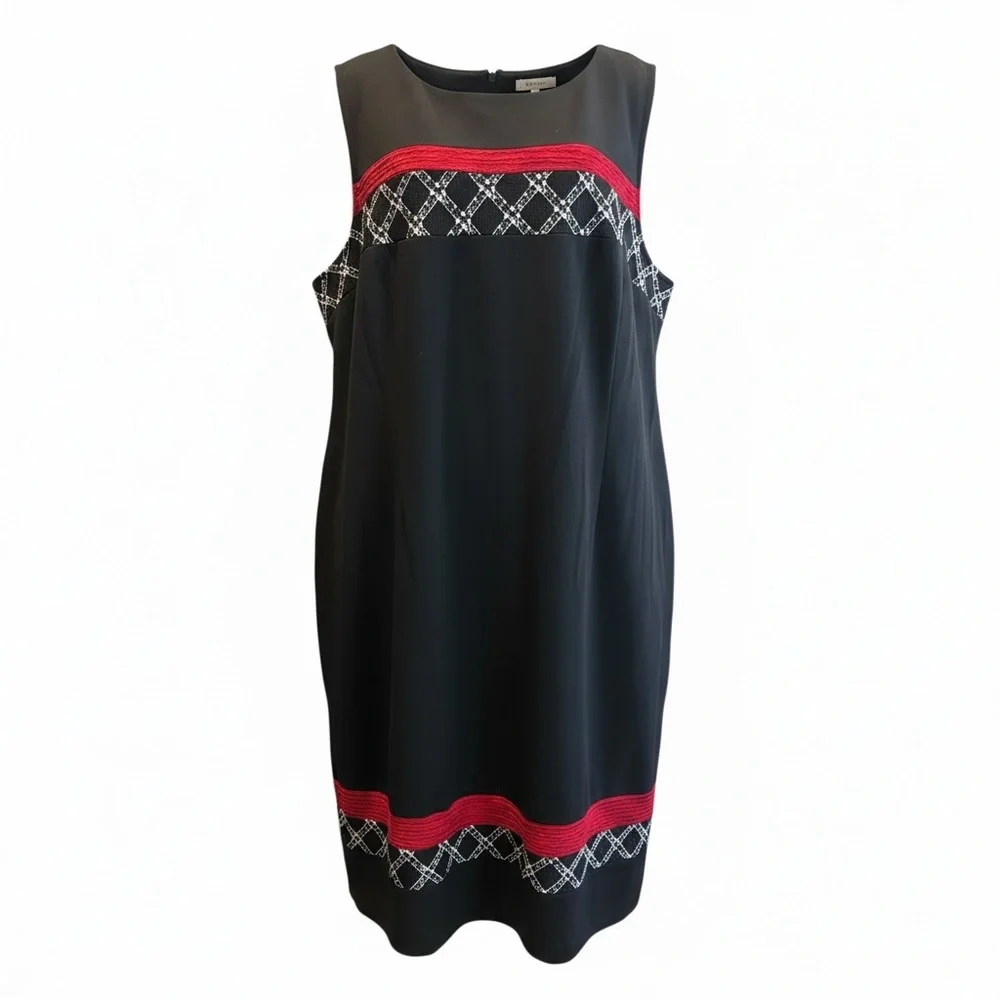 Maya Brooke Black and Red Maxi Dress with Red Blazer - Picture 7 of 12